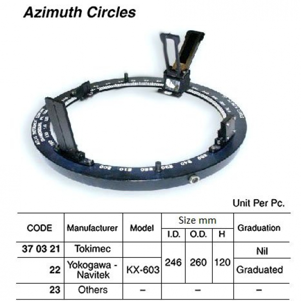 370321-AZIMUTH CIRCLE TOKIMEC, I.D. 246MM